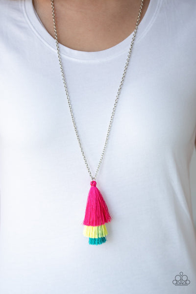 Necklace Triple The Tassel - Multi