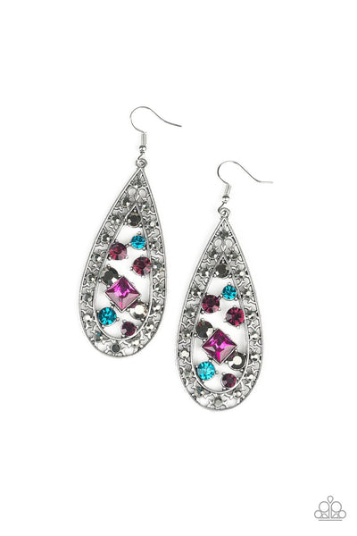 Earrings Drop-Dead Dazzle - Multi