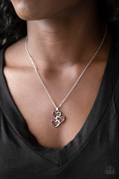 Necklace Heart of Hearts - Red