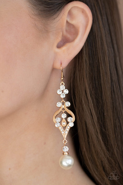 Earrings Elegantly Extravagant - Gold