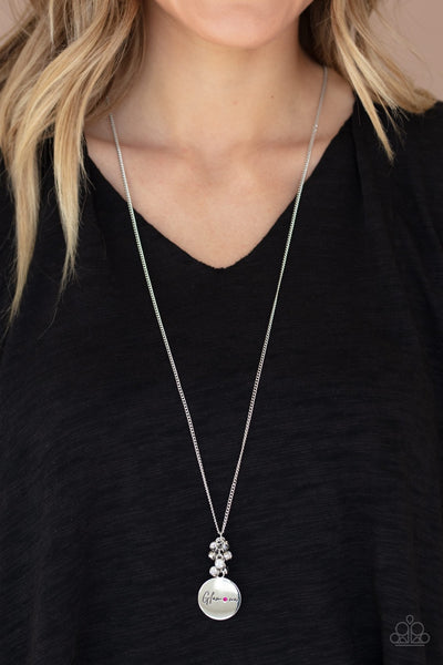Necklace Going For GLAM-ma - Pink