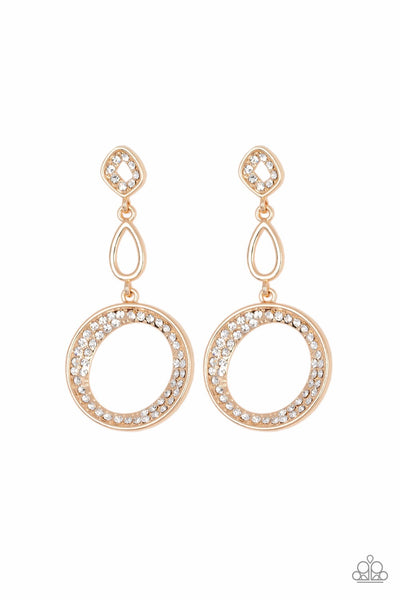 Earrings On The Glamour Scene - Gold