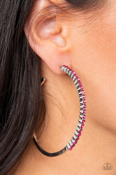 Earrings Making Rounds - Pink
