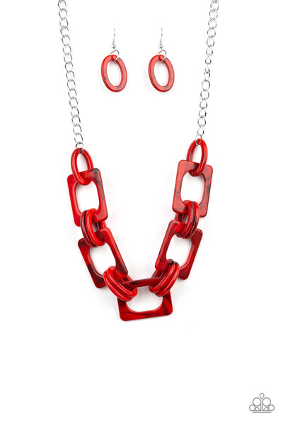 Necklace Sizzle Sizzle - Red