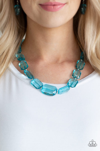 Necklace Acrylic ICE Versa - Blue