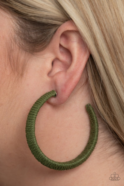 Earrings TWINE and Dine - Green