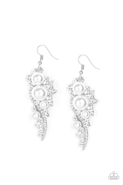 Earrings High-End Elegance - White