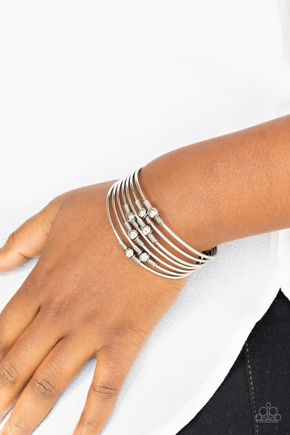 Bracelet Industrial Intricacies - Silver