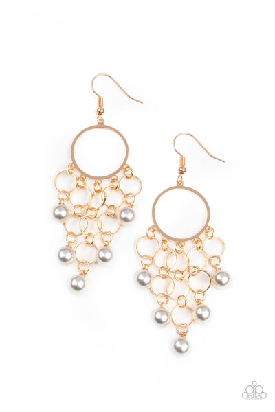 Coming Soon Earrings When Life Gives You Pearls - Gold