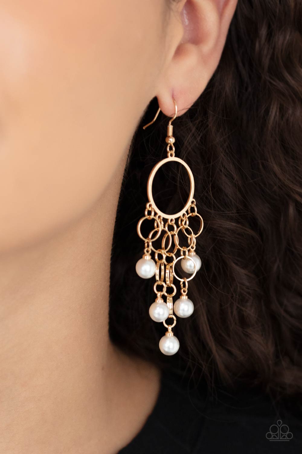 Coming Soon Earrings When Life Gives You Pearls - Gold