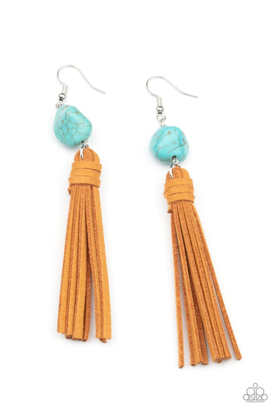 Earrings All-Natural Allure - Blue