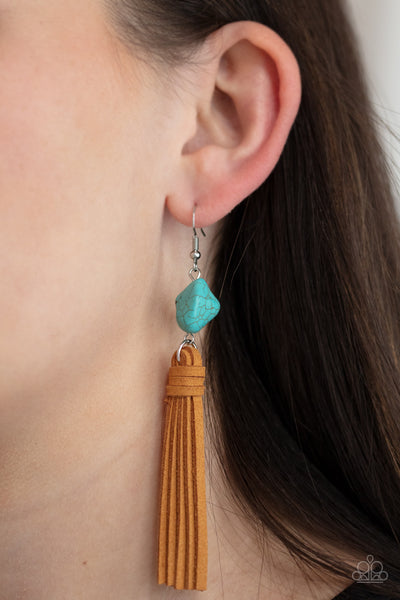 Earrings All-Natural Allure - Blue