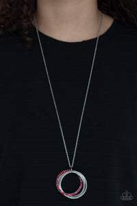 Coming Soon Necklace Harmonic Halos - Red