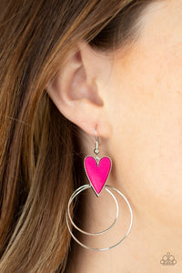 Coming Soon Earring Happily Ever Hearts - Pink