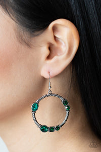 Earrings Glamorous Garland - Green