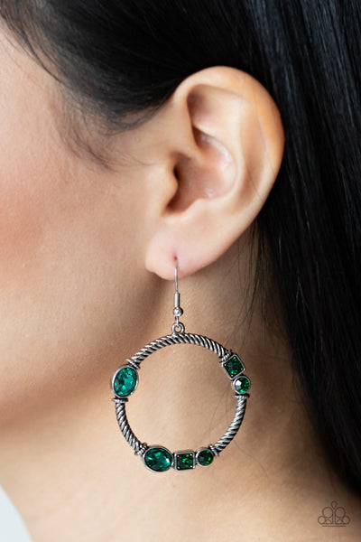 Earrings Glamorous Garland - Green