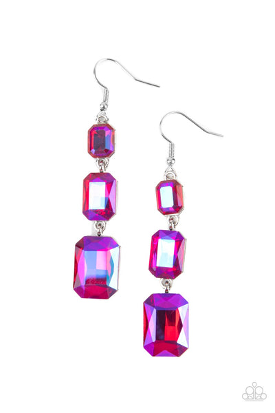 Earrings Cosmic Red Carpet - Pink