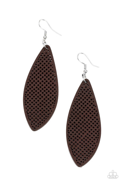 Earrings Surf Scene - Brown