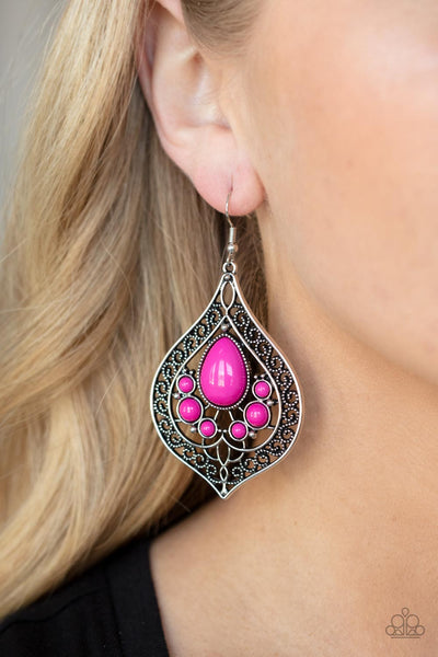 Earrings New Delhi Nouveau - Pink