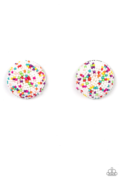 Earrings Kaleidoscope Sky - White