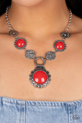 Necklace Poppy Persuasion - Red