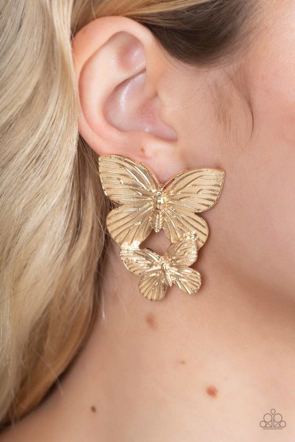 Earrings Blushing Butterflies - Gold