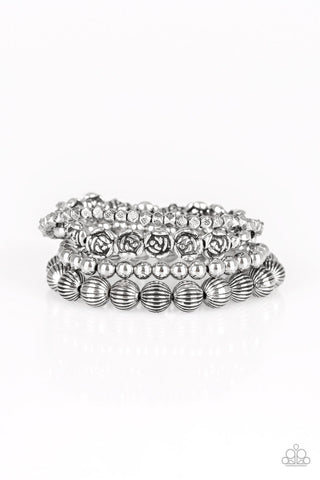 Bracelet-Rose Garden Gala - Silver