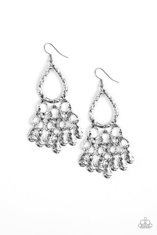 Earrings Teardrop Trinket - Silver