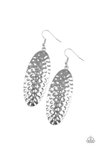 Earrings Silver hammered