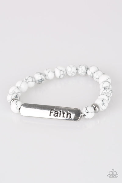 Bracelet-Fearless Faith - White