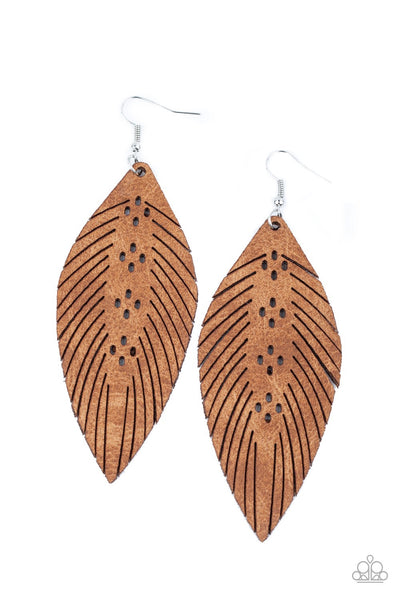 Earrings Wherever The Wind Takes Me - Brown