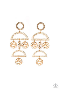 Earrings Incan Eclipse - Gold