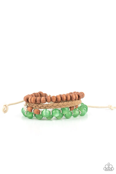 Bracelet Down HOMESPUN - Green