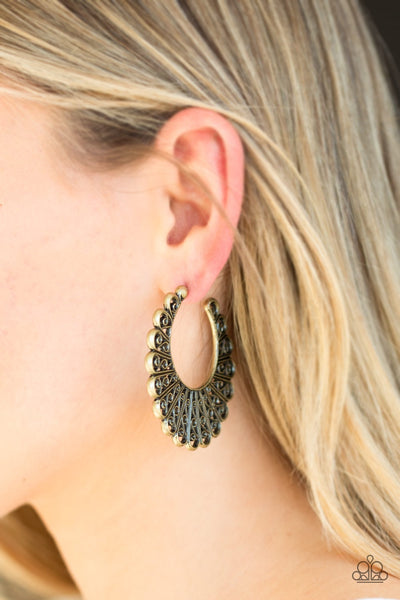 Earrings Funky Flirt - Brass