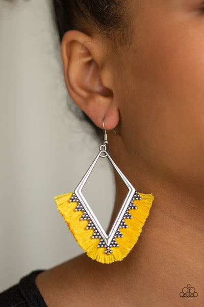 Earrings When In Peru - Yellow