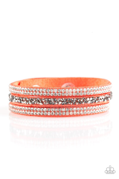 Bracelet wrap Mega Glam - Orange