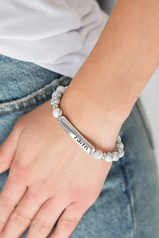 Bracelet-Fearless Faith - White