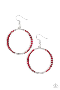 Earrings Risky Ritz - Red