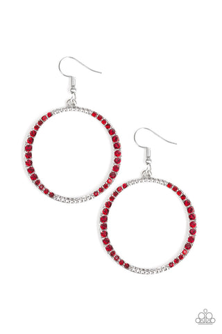 Earrings Risky Ritz - Red