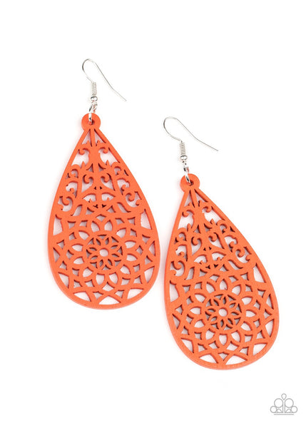 Coming Soon Earrings Seaside Sunsets - Orange