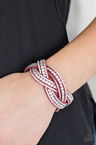 Bracelet wrap Bring On The Bling - Red