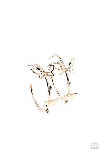 Earrings Full Out Flutter - Gold