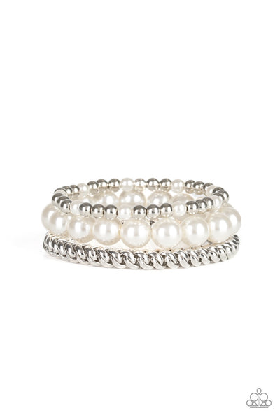 Bracelet A PEARL-fect Ten - White