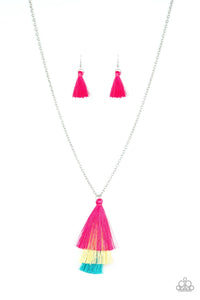 Necklace Triple The Tassel - Multi