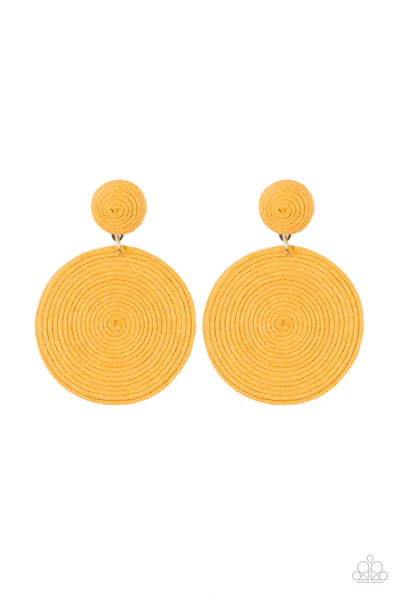 Earrings Circulate The Room - Yellow