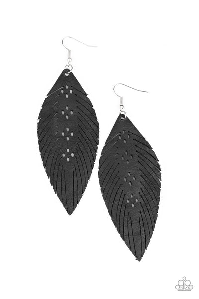 Earrings Wherever The Wind Takes Me - Black