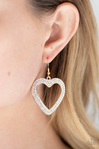 Earrings GLISTEN To Your Heart - Gold