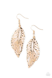 Earrings Come Home To Roost - Gold