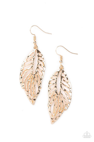 Earrings Come Home To Roost - Gold