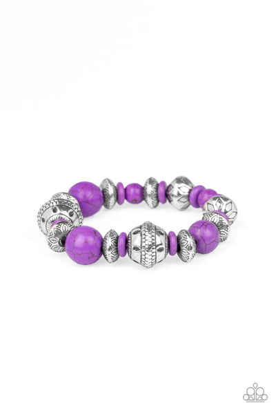 Bracelet Majestic Masonry - Purple